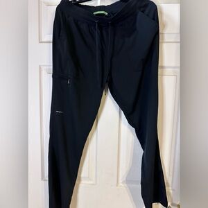 EUC Healing Hands Black Scrub‎ Bottoms Size M